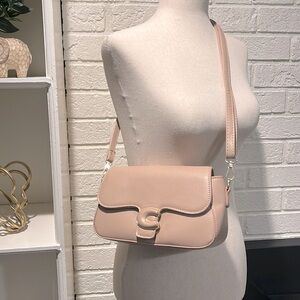 Crossbody Saddle Bag NWOT Beige
